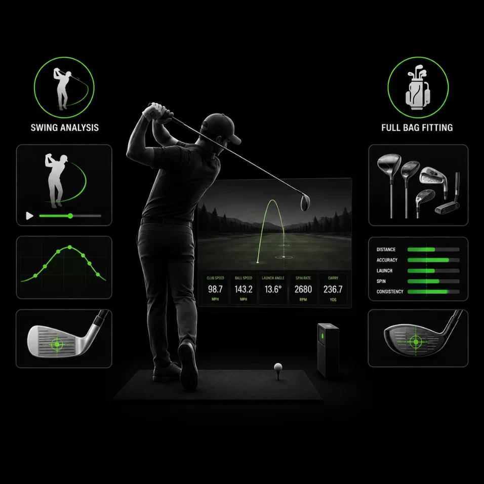 Phân tích cú swing và fitting trọn bộ gậy bằng dữ liệu TrackMan