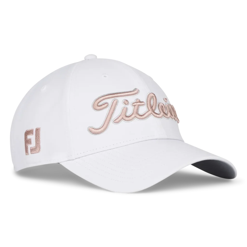Titleist Tour Performance Hat – White/Soft Pink/Marble