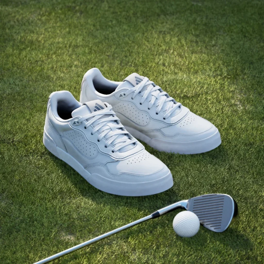 adidas Giày Golf Đinh Liền Retrocross 25 – Nam – Cloud White / Grey Six / Gum