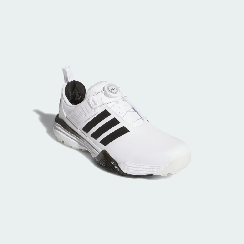 adidas Giày Golf Đinh Liền Adipower 26 BOA – Nam – Cloud White / Core Black / Silver Metallic