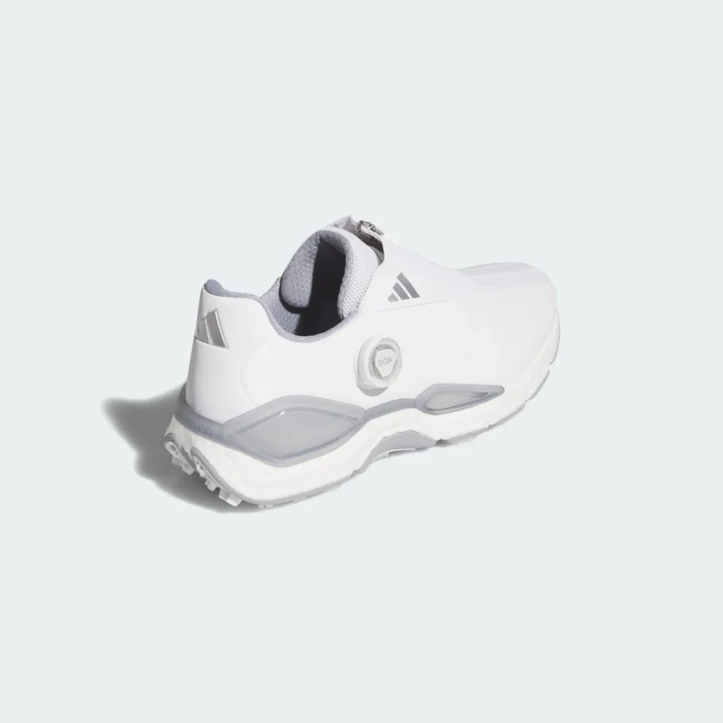 adidas Giày Golf Đinh Liền Codechaos 27 BOA – Nam – Cloud White / Silver Metallic / Halo Silver