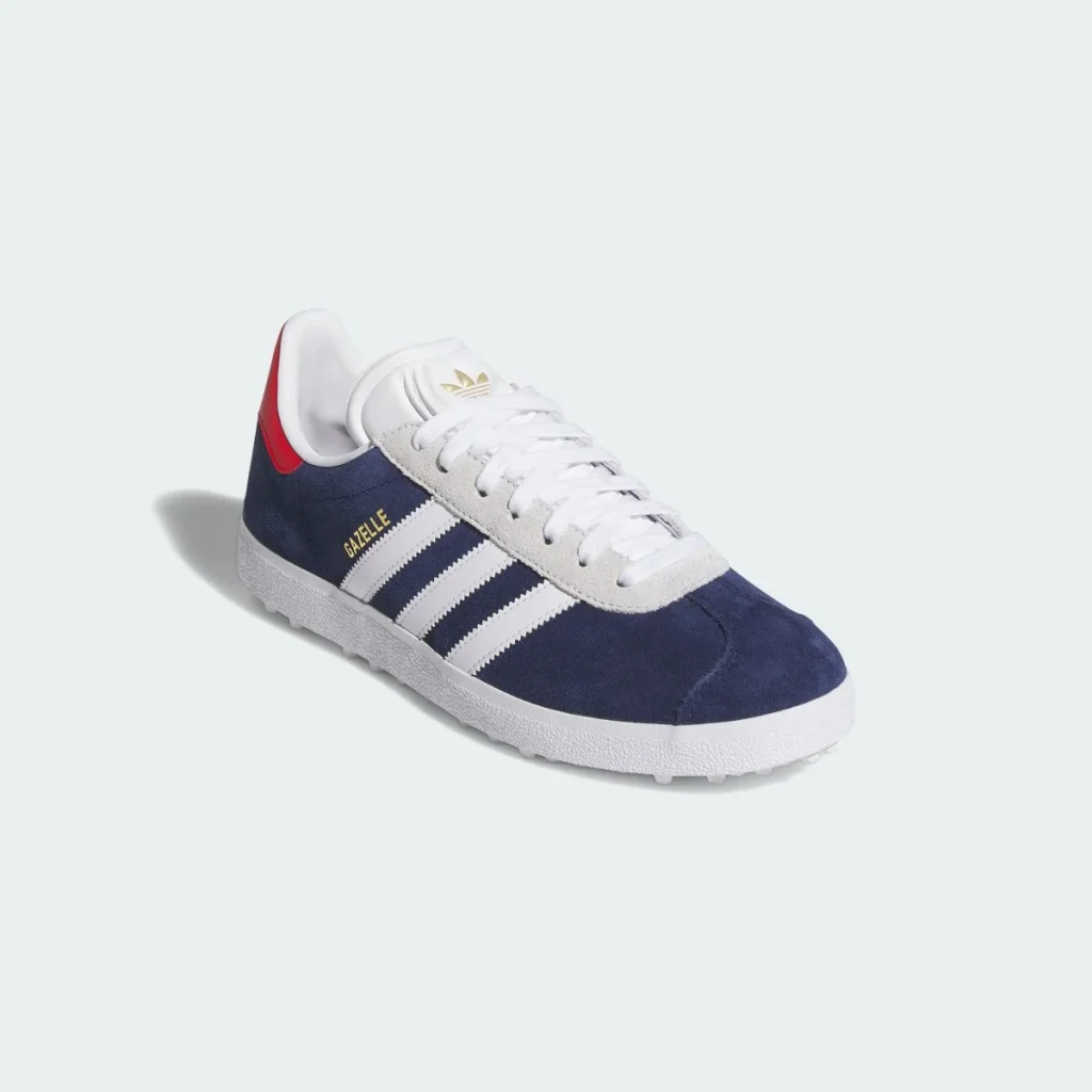 adidas Giày Golf Đinh Liền Gazelle – Unisex – Dark Blue / Cloud White / Pure Ruby